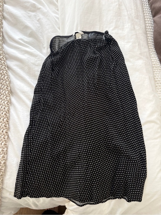 H&M Dresses & Skirts - H&M Black Midi Skirt with White Polka Dots